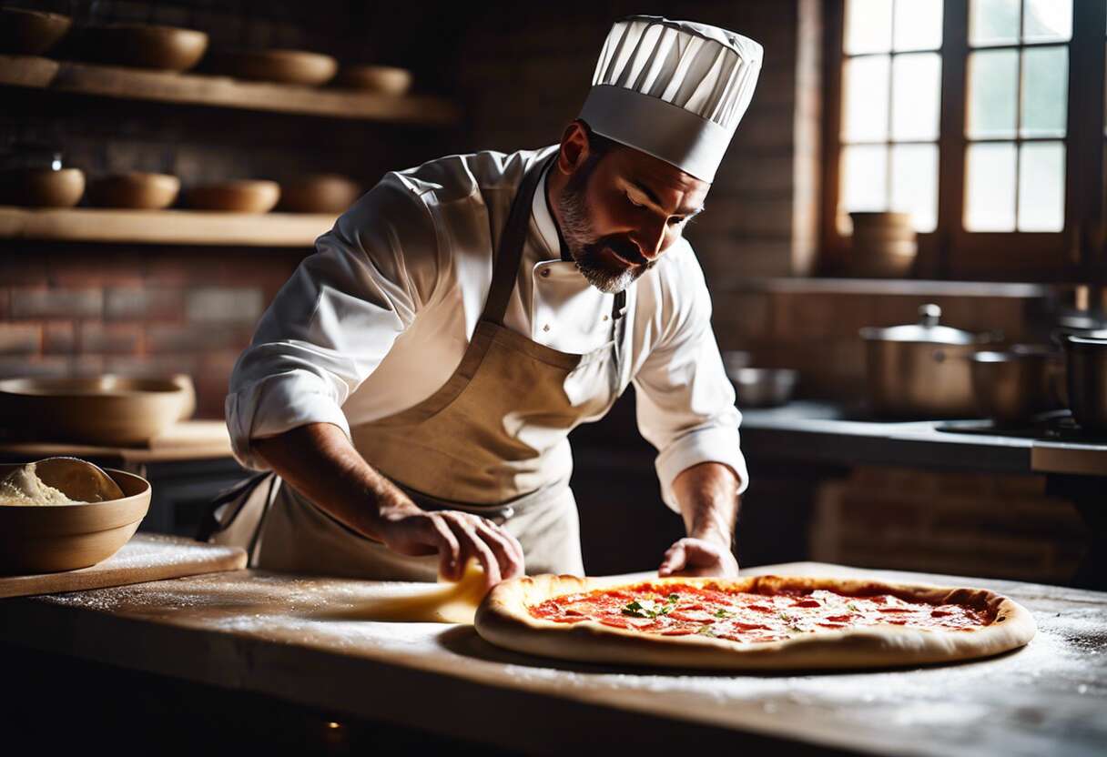 Maîtriser l'art de façonnage de la pâte à pizza