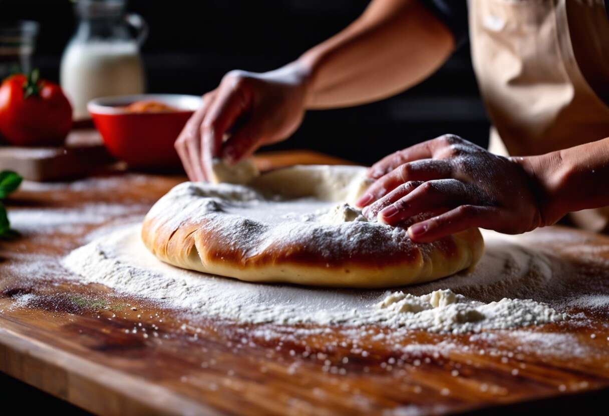 La préparation pas à pas de la pâte à pizza napolitaine