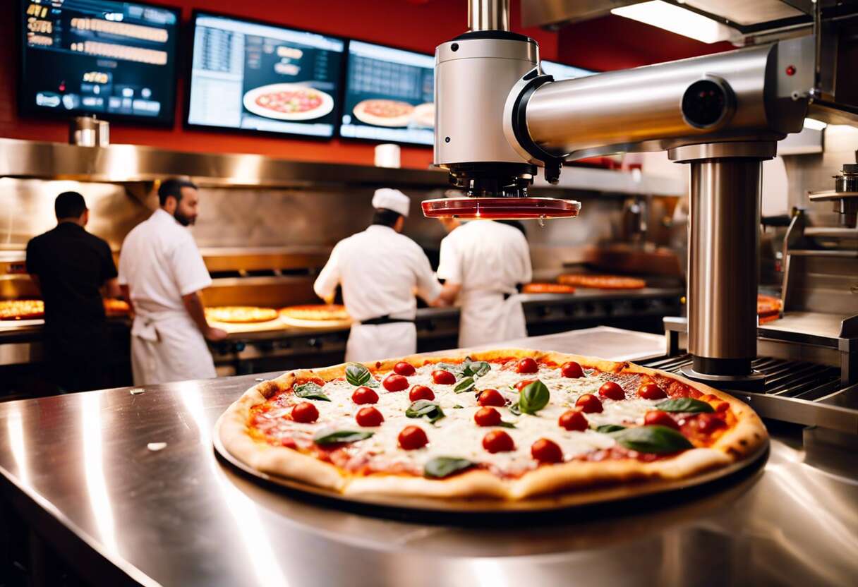 L'émergence des robots dans les pizzerias