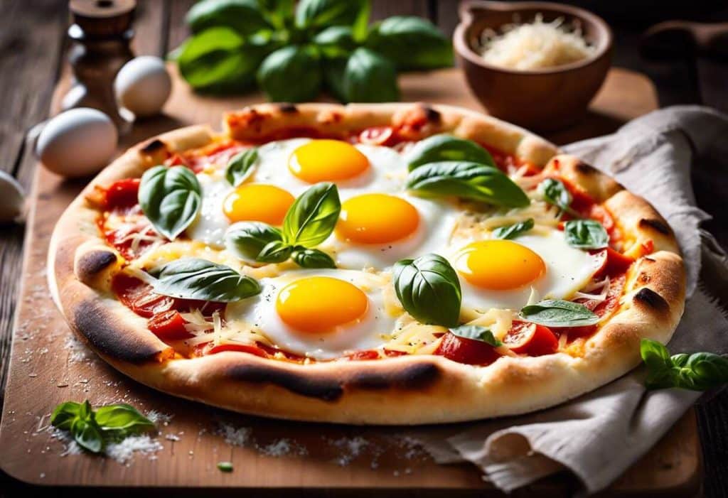 Pizza à l'œuf : quel est le meilleur moment pour l'ajouter ?