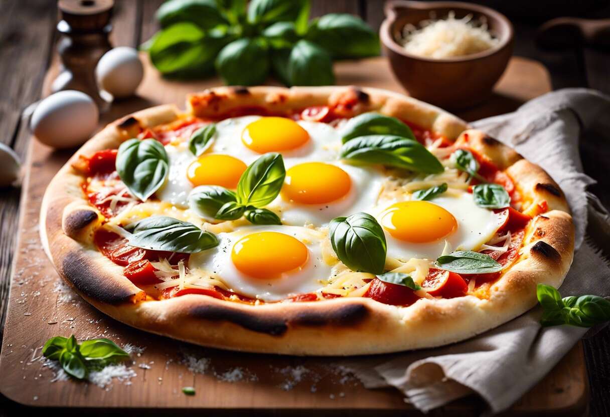 Pizza à l'œuf : quel est le meilleur moment pour l'ajouter ?