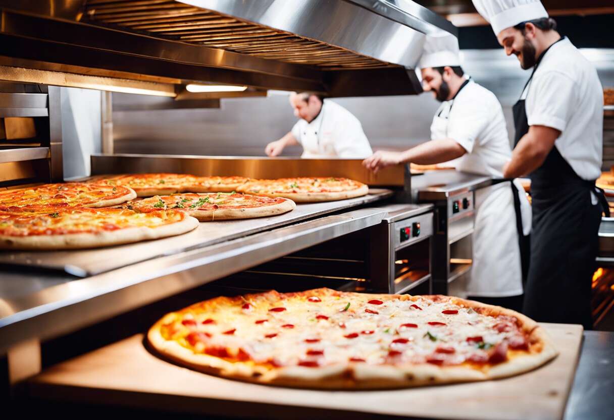 Four convoyeur : idéal pour un gros volume de pizzas