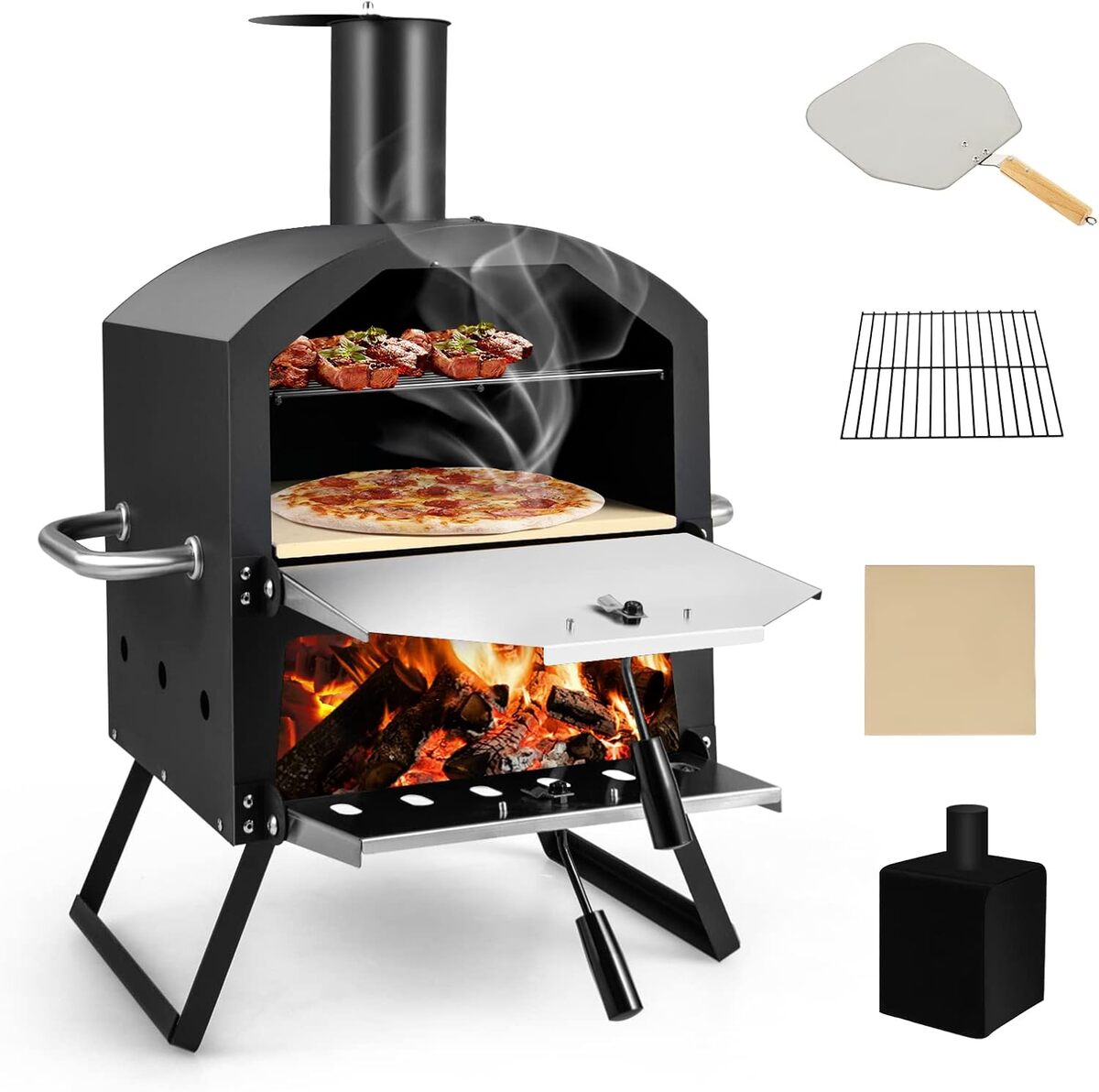 Test Four à Pizza COSTWAY : portable, complet et Prêt pour la Fête