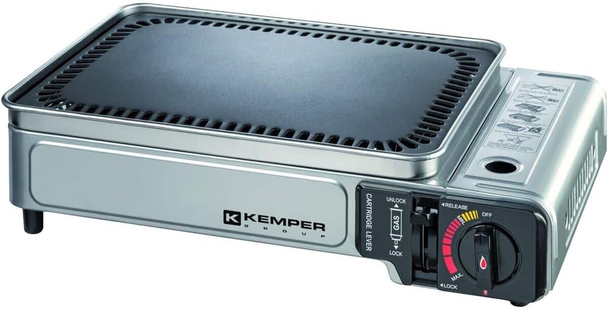 Test Plancha Gaz Kemper 2300W: cuisine nomade et facile