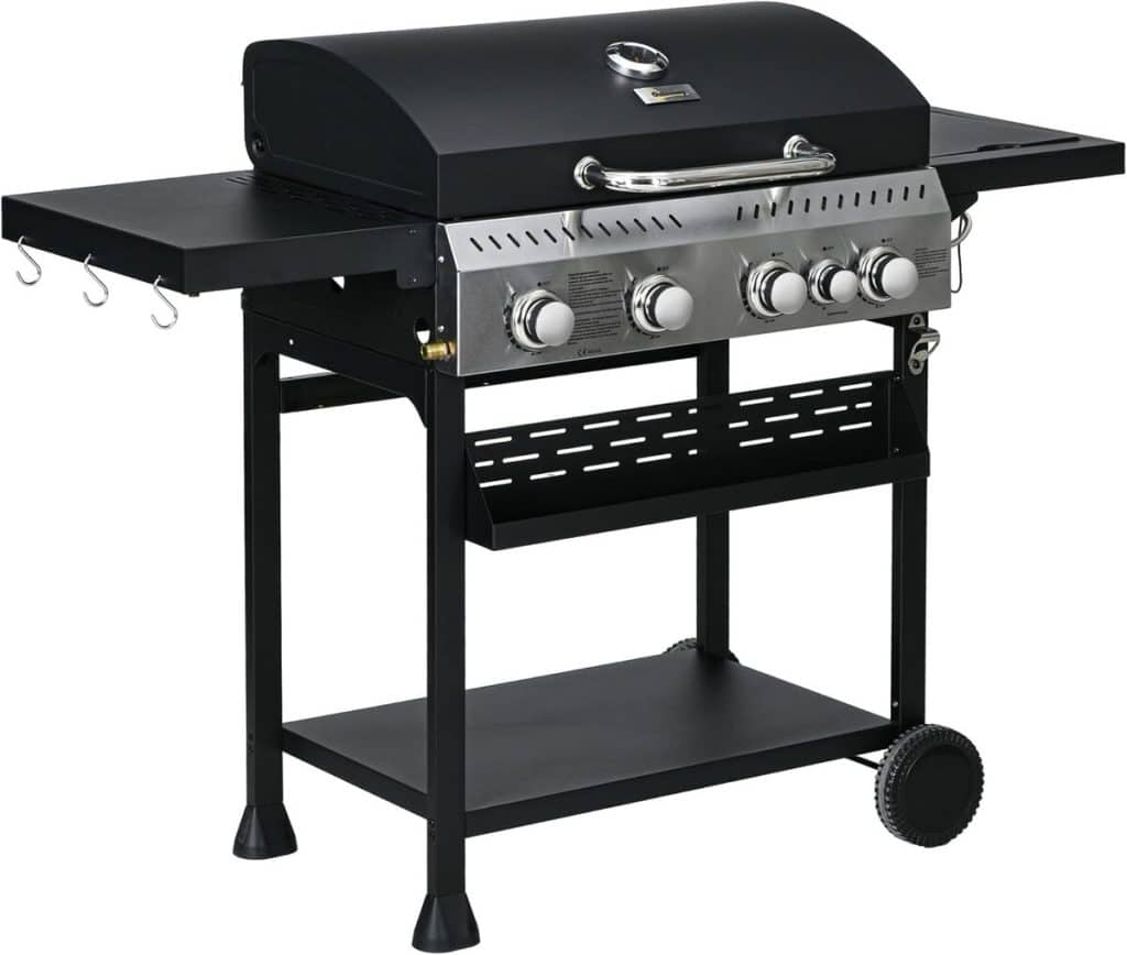 Test du barbecue Outsunny 4+1 : performance et mobilité au rendez-vous