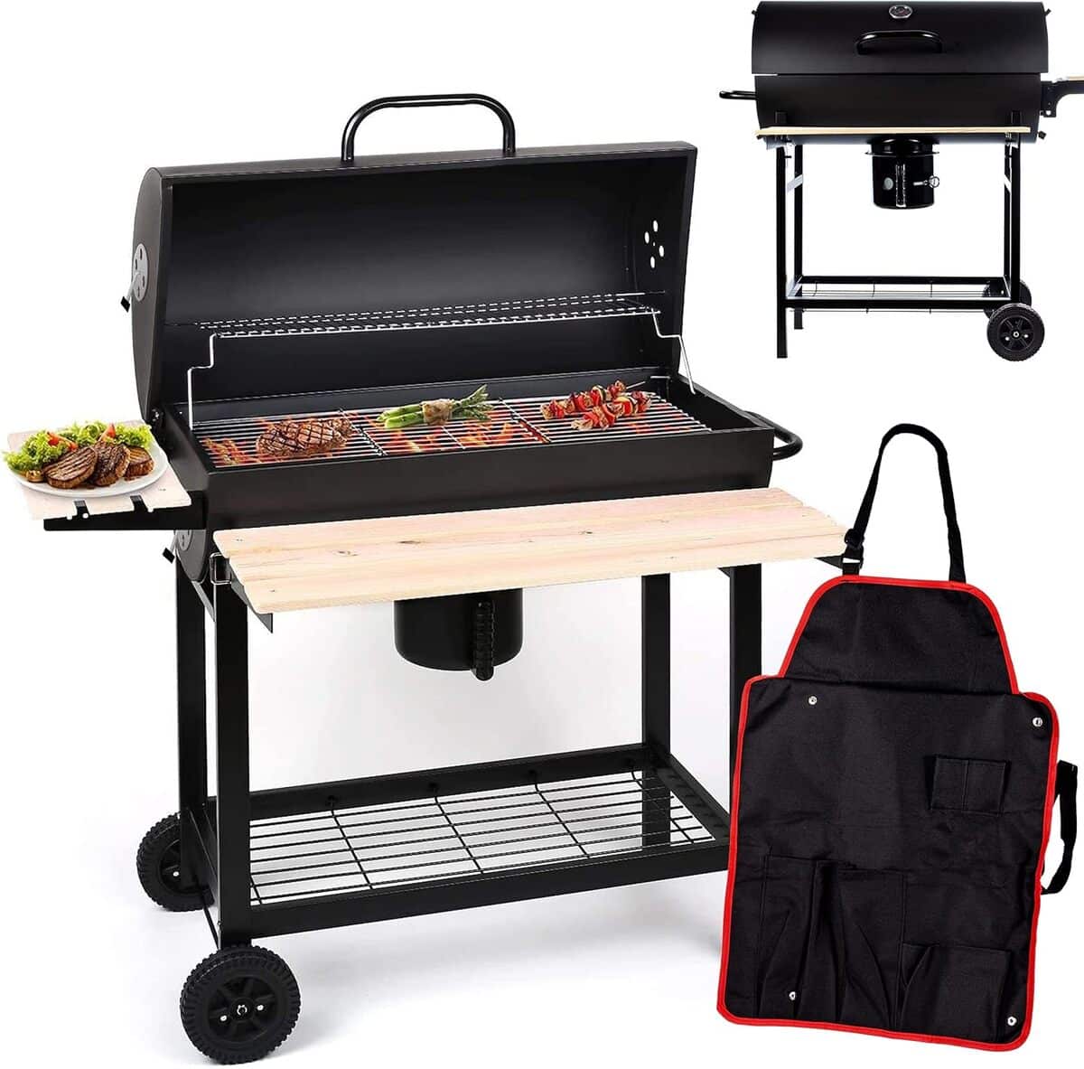 Test GrillMaster BigBend GM2020 : barbecue à charbon tout équipé