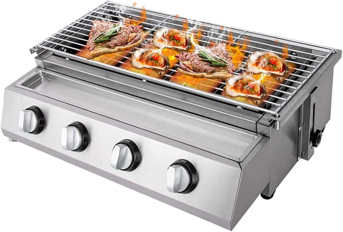 Test du barbecue à gaz 4 brûleurs : performance portable et pratique