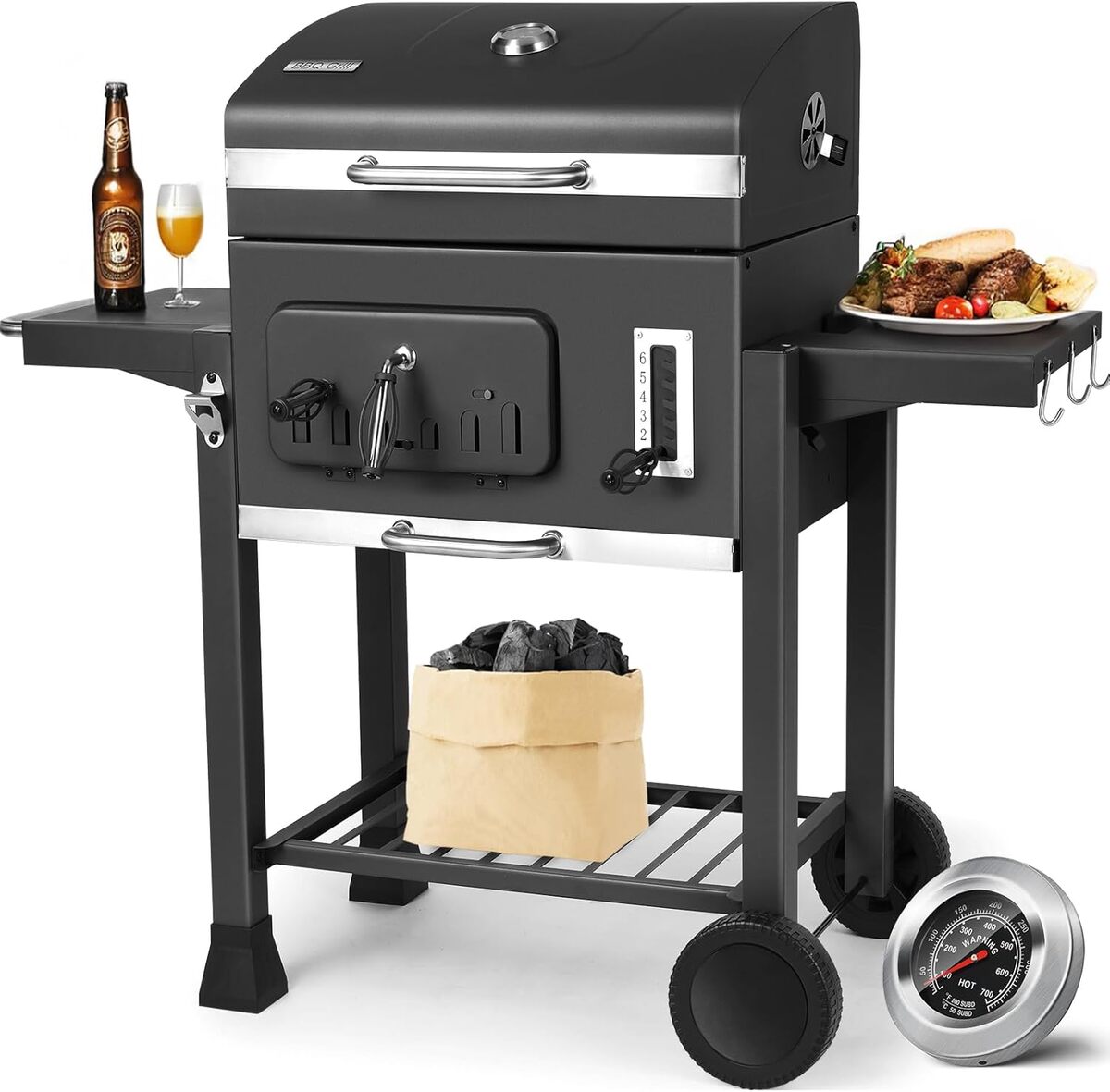 Test du barbecue XXL Noir : performance et design à l'épreuve