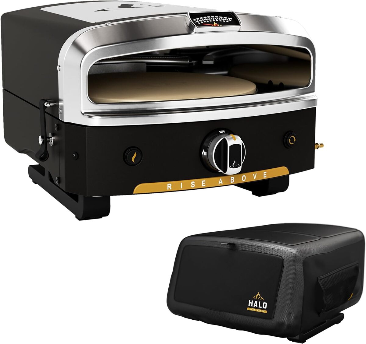 Test du four à pizza d'extérieur HALO Versa 16 : cuisson parfaite avec sa pierre rotative