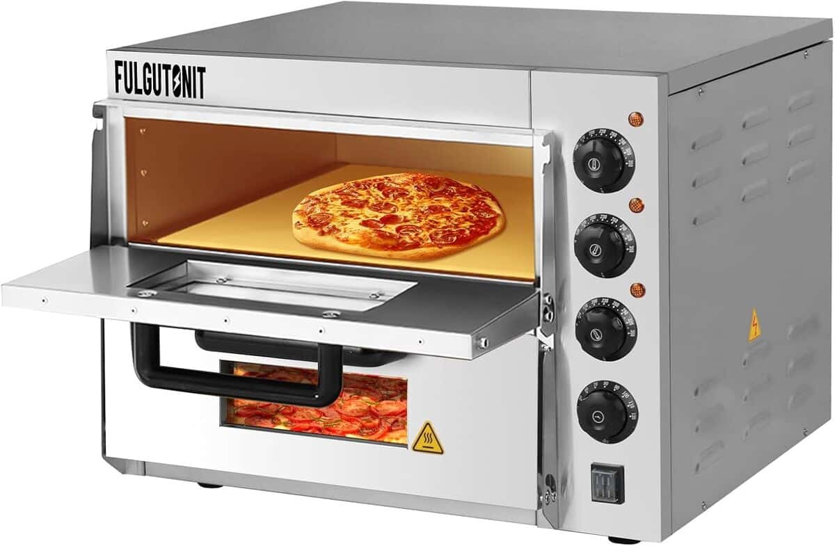 Test du fulgutonit : four à pizza électrique double en acier inoxydable