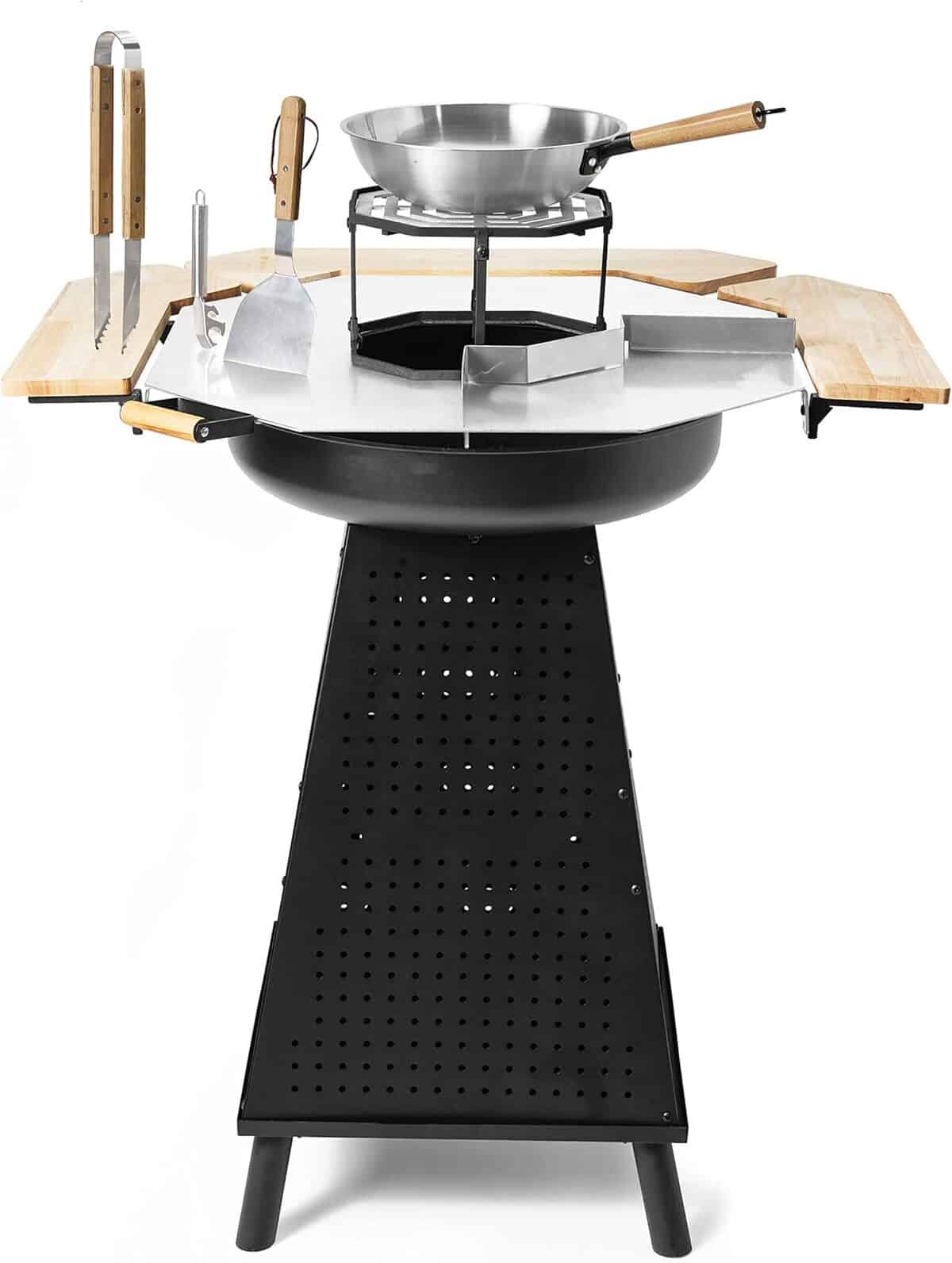 Test : barbecue Gartenfreude 2 en 1, plancha et brasero