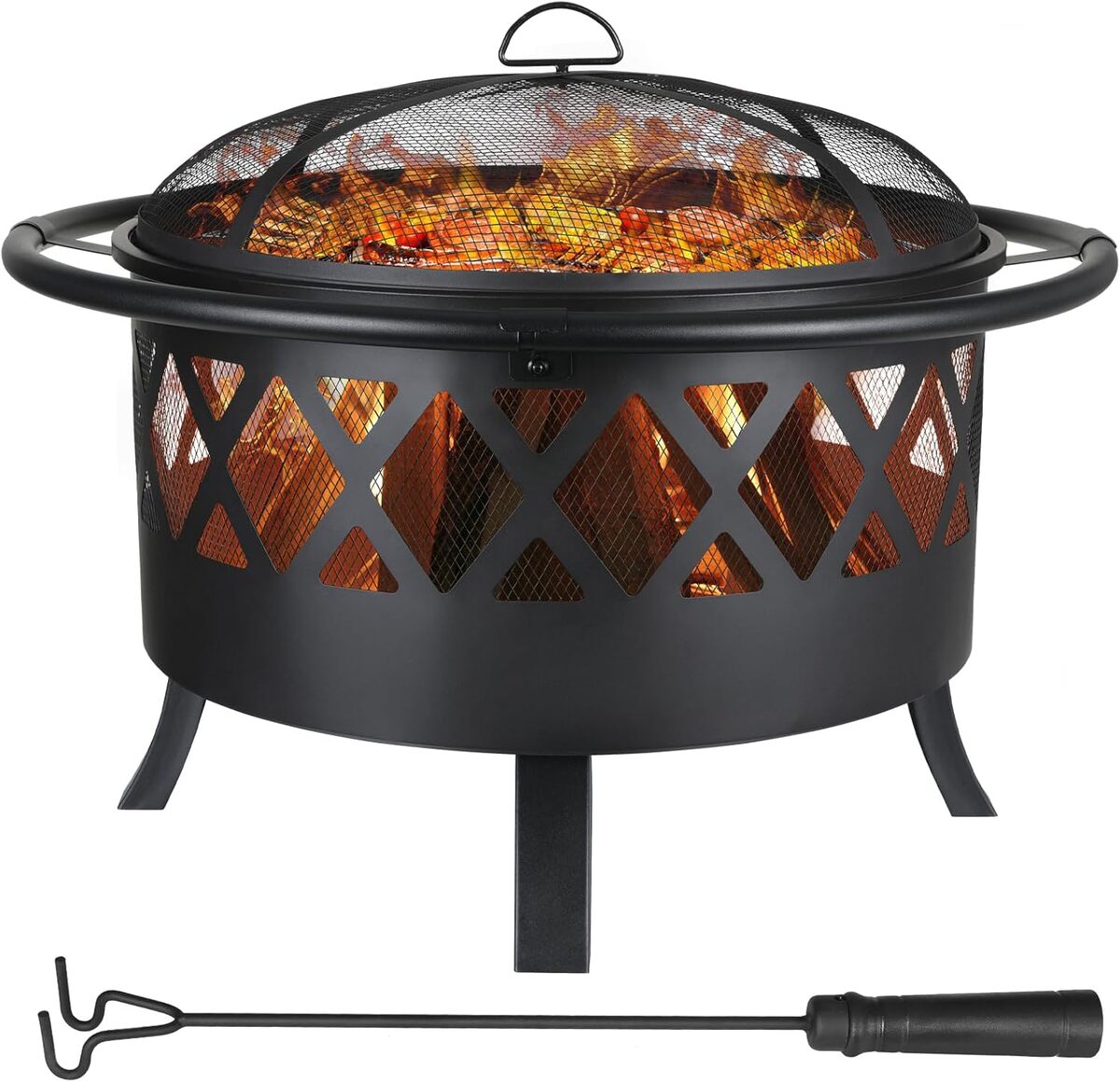 Test du brasero de jardin Ø 81 cm : ambiance et sécurité garanties