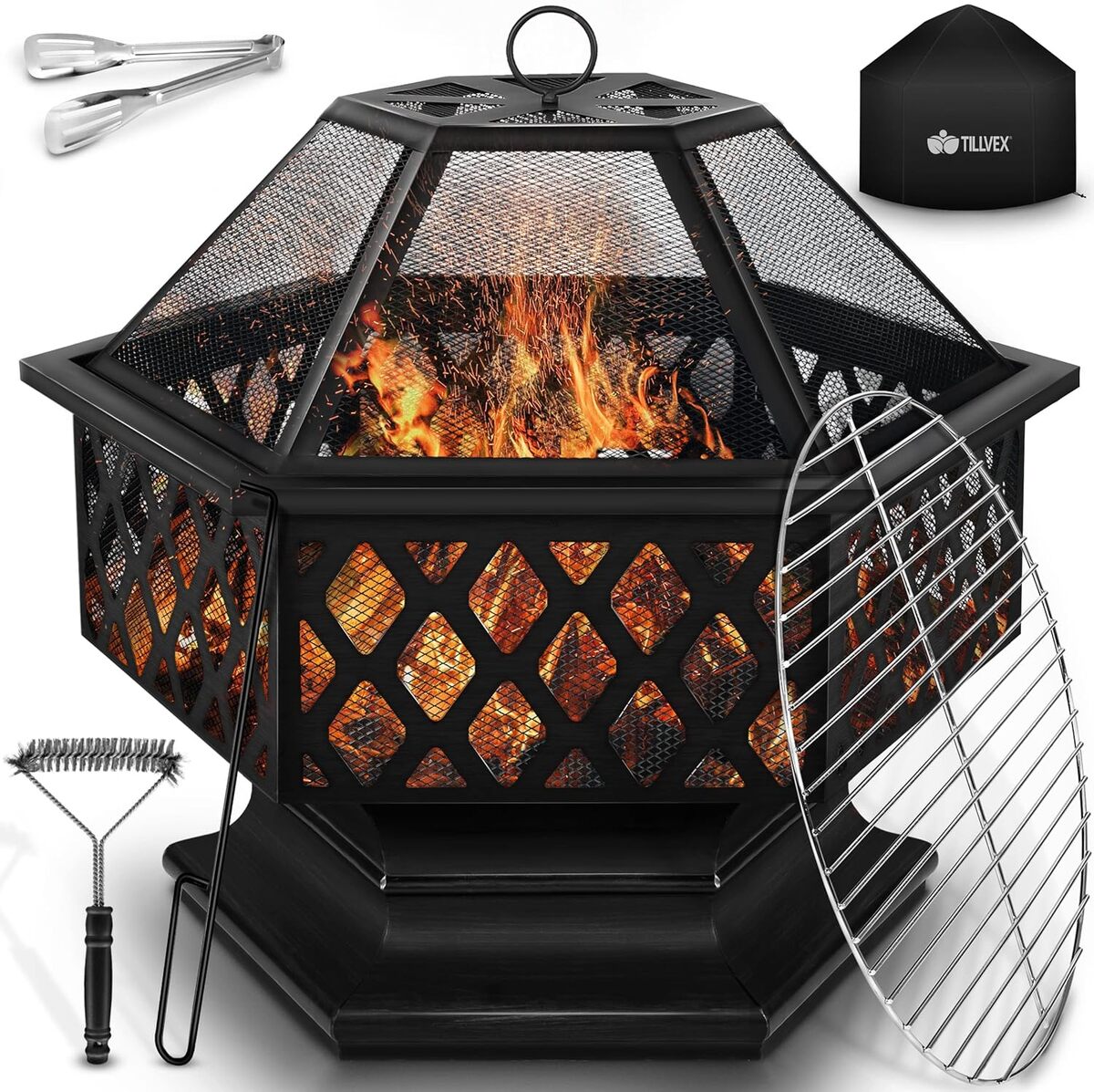 Test du brasero tillvex : barbecue et chaleur en extérieur