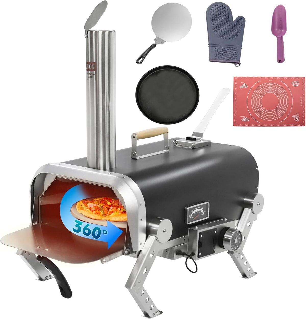 Test du four à pizza extérieur ROBOTDOG série 12