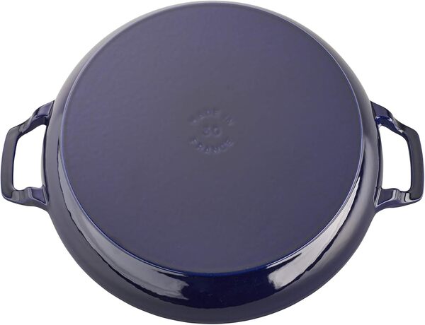 Staub Brasero Fonte 3,5 pintes Bleu Foncé Fabriqué en France