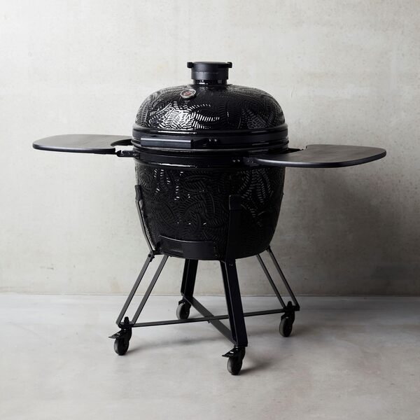 Barbecook barbecue kamado Kamal 53 céramique à base de mullite, noir, large, 131x78x115.5cm
