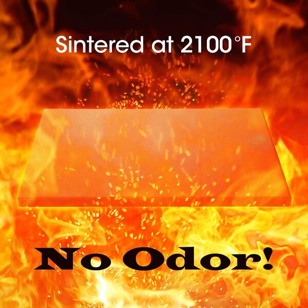 Unicook Pierre à pizza ronde en cordiérite pour cuire des pizzas croustillantes, du pain, des biscuits et plus encore au four ou sur un barbecue 38 x 30cm Rectangular