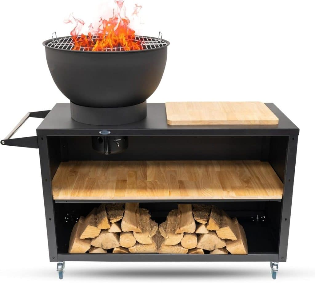 Test : barbecue HEAT Outdoor Living Trolle Noir, la cuisine extérieure idéale