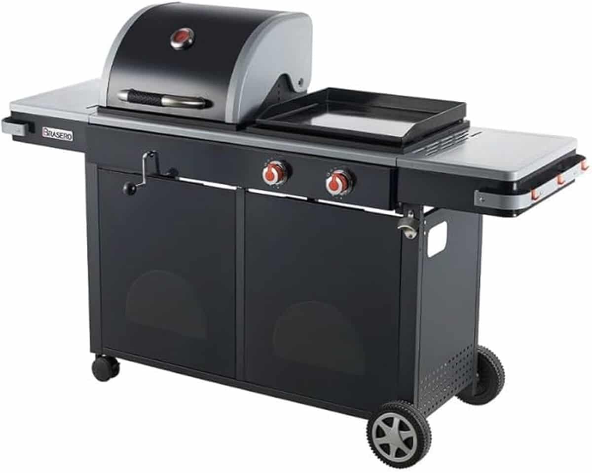 Test du barbecue Bi-Energy L de Brasero : charbon et plancha à gaz en un