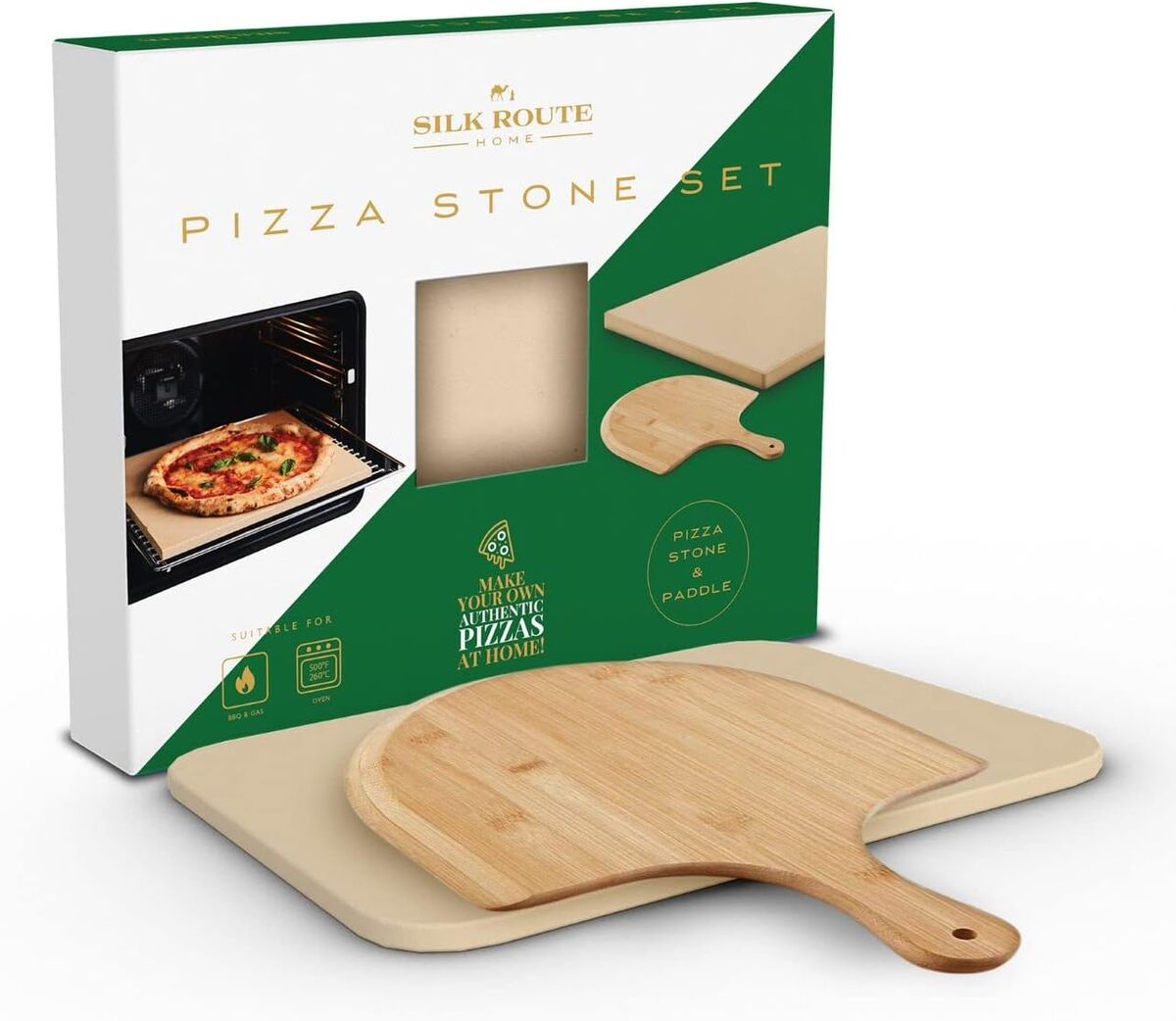 Test : ensemble pierre à pizza et pagaie Silk Route