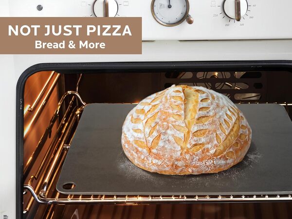 OLEEK Acier à pizza pour four – Acier de cuisson original pour four – Acier à pizza 16 x 16 – Pierre à pizza en acier pour four – Baking Steel Pro Pizza – Pâte Joe Pizza Steel – La pierre à pizza