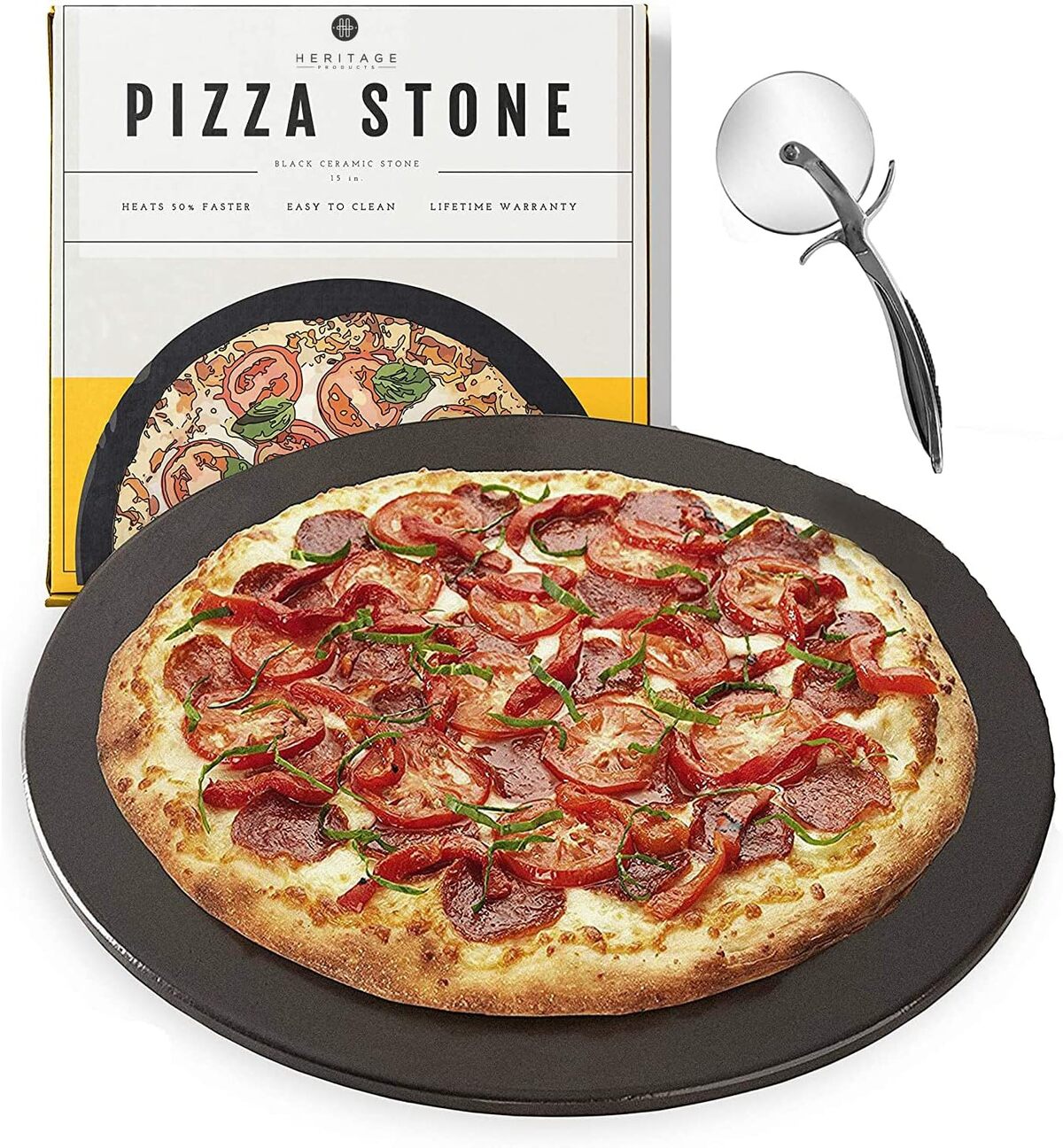 Test de la pierre à pizza Heritage 38, 10 cm : céramique haut de gamme