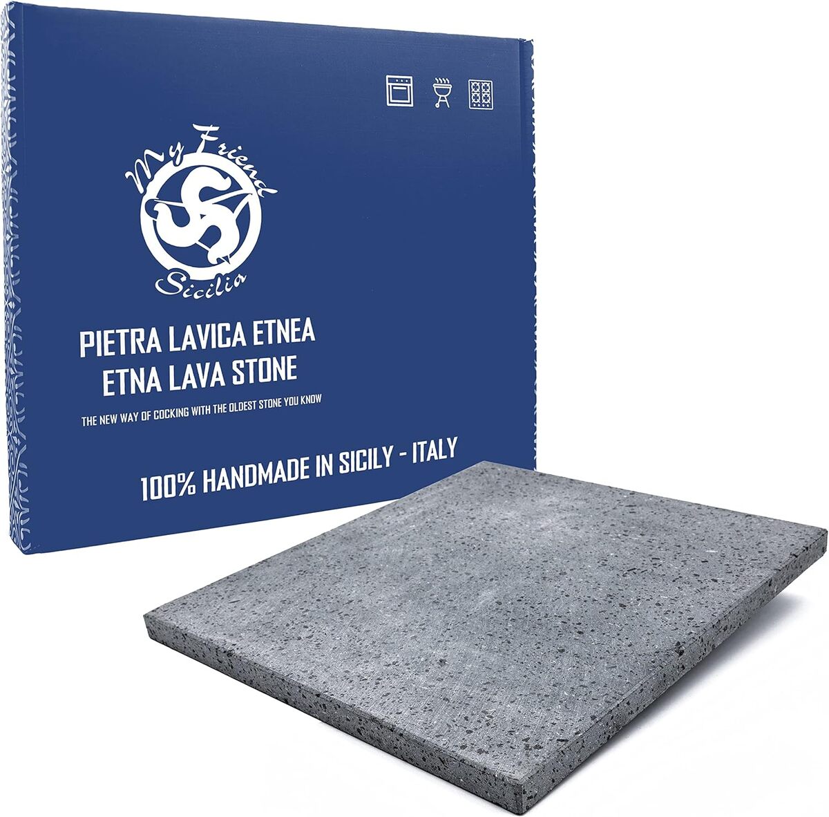 Test : plaque réfractaire pour pizza en pierre de lave de l'Etna