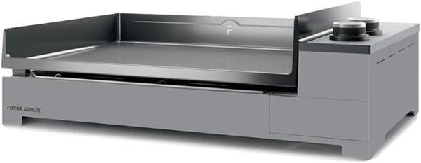 FORGE ADOUR Plancha gaz PREMIUMG60ANG Plancha Gaz Forge Adour noir grise