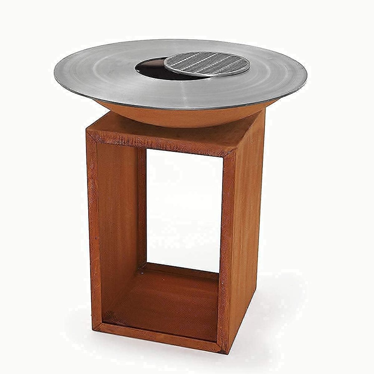 Test du brasero Czaja Lindau : plaque de cuisson polyvalente et design rouille