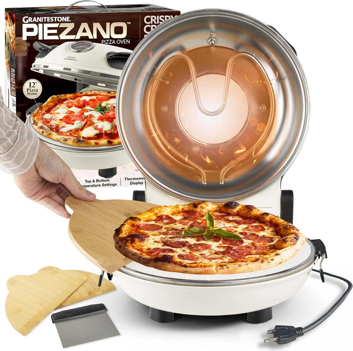 Test : four à pizza électrique Crispy Crust par Granitestone