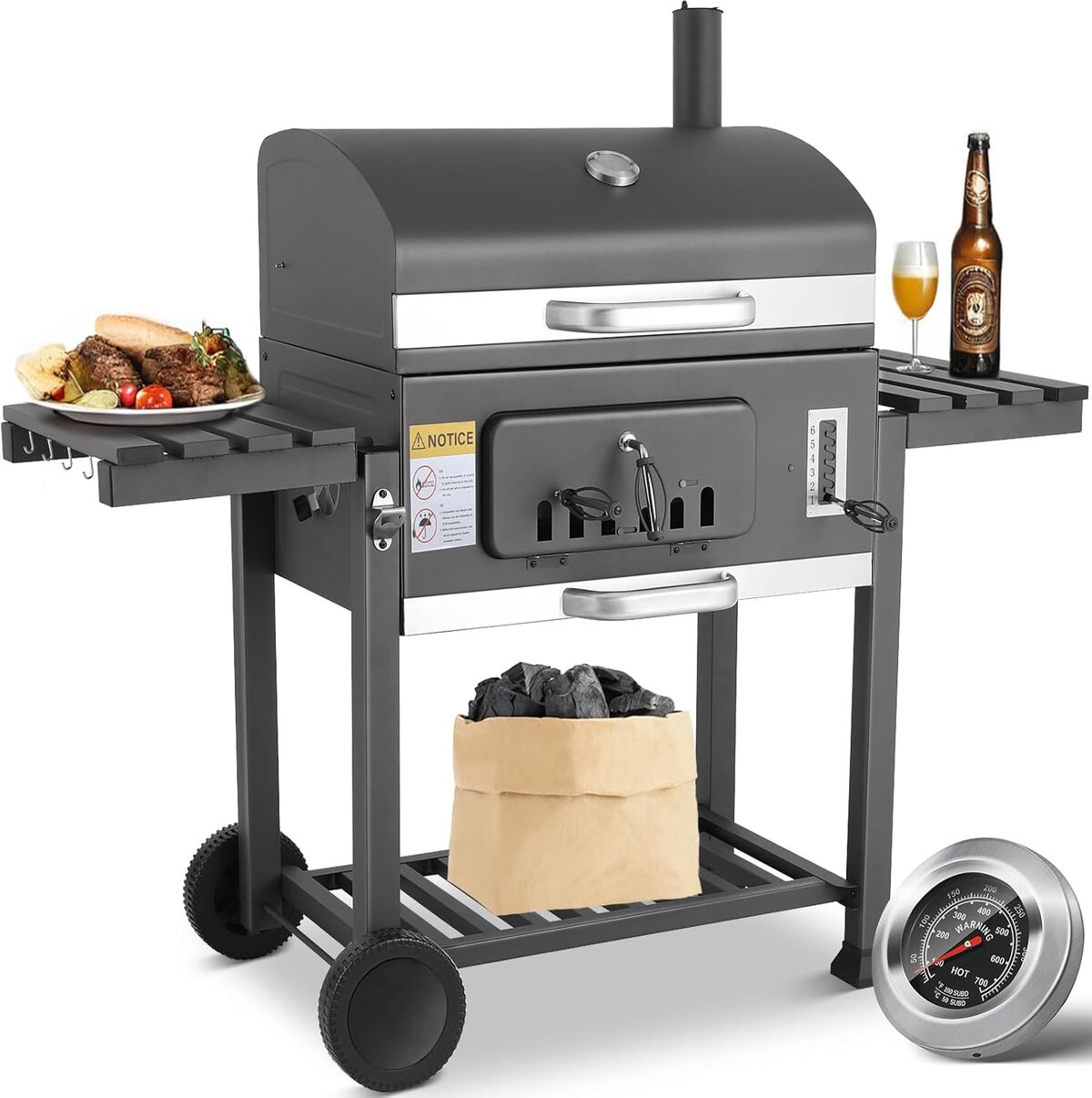 Test barbecue à charbon XXXL : performance et convivialité