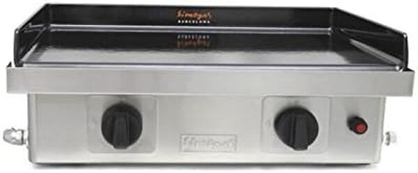 Simogas Autentica EPM-60.11 Plancha à Gaz Fonte Emailée Fer INOX 64,5 x 44,0 x 25,0 cm