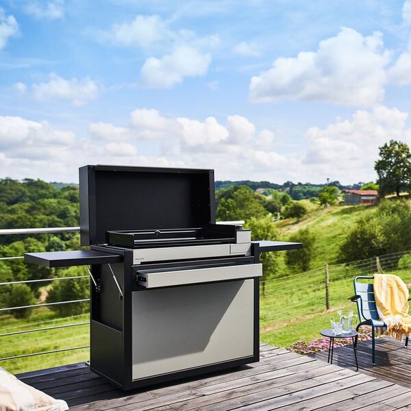 FORGE ADOUR Accessoire plancha CHPAFNG75 Chariot Premium Acier Ferme 75