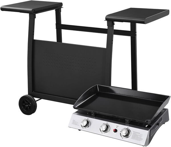 Happy Garden Plancha au gaz SÉVILLE - 3 brûleurs 7,5kW + Chariot
