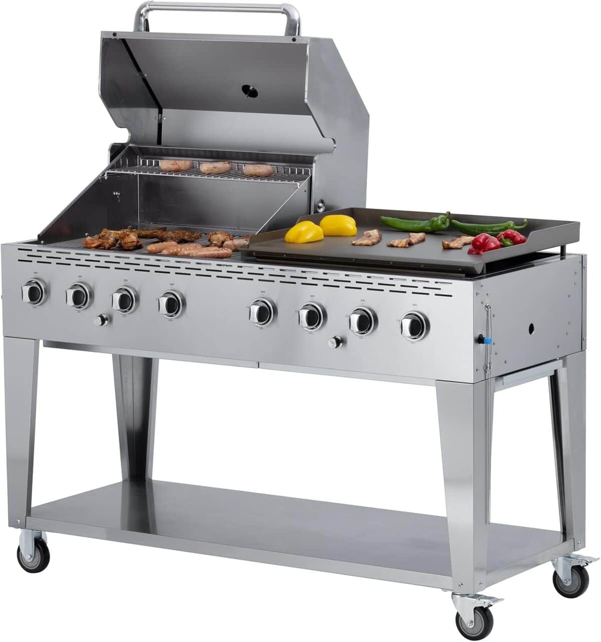 Test du barbecue Metro Professional : plancha à 8 brûleurs et puissance impressionnante