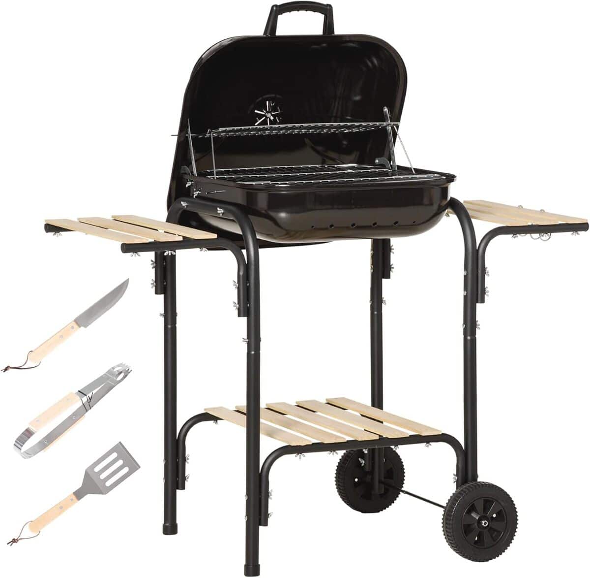 Test du barbecue Outsunny : un modèle à charbon tout équipé