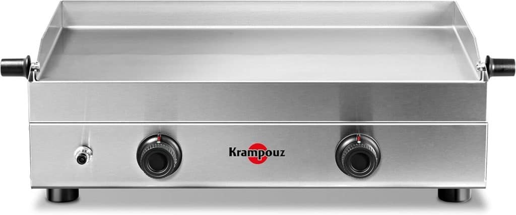 Test du Krampouz Saveur : plancha gaz inox 3400W et 2 zones de cuisson