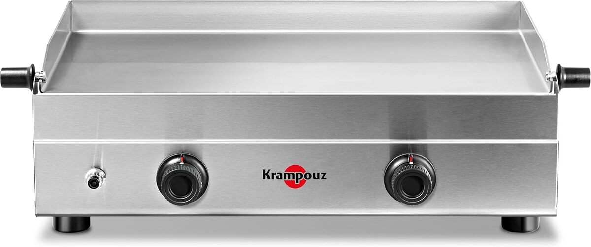 Test du Krampouz Saveur : plancha gaz inox 3400W et 2 zones de cuisson