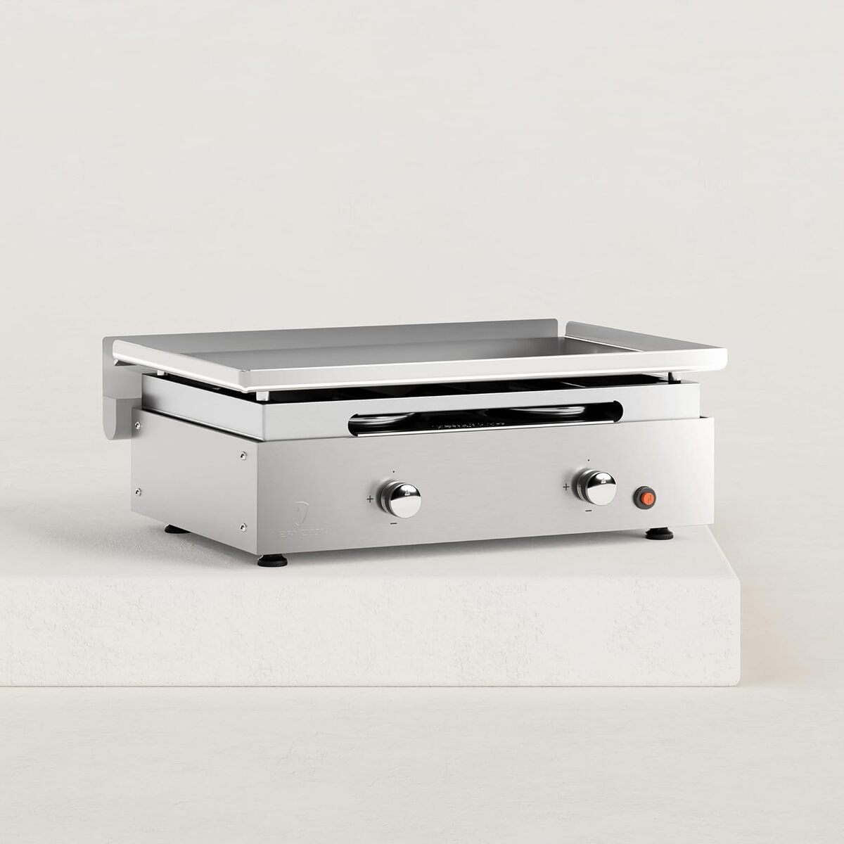 Test plancha gaz Créative inox 2 feux 7, 2 kW