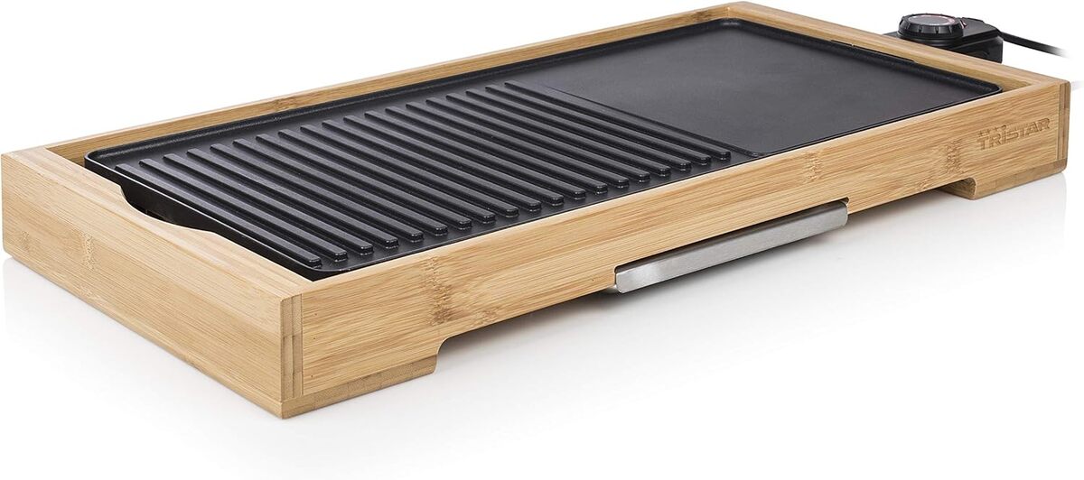 Test : plancha Tristar Bamboo Grill XL, performance et design