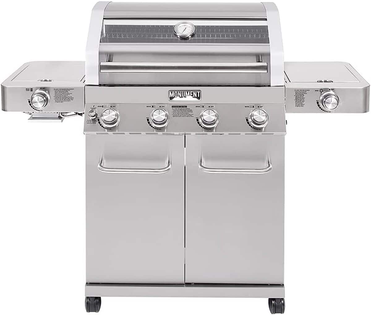 Test du gril Monument Grills 4 brûleurs inox propane