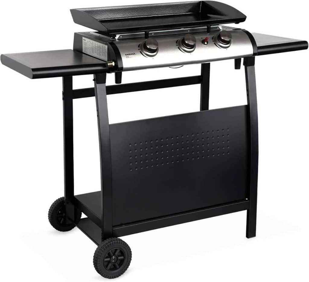 Test : plancha gaz Alice's Garden Porthos 7, 55kW sur chariot