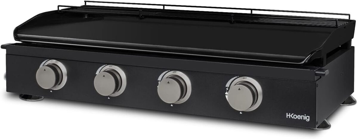 Test : plancha H.Koenig PLX1042, 4 brûleurs efficaces au gaz