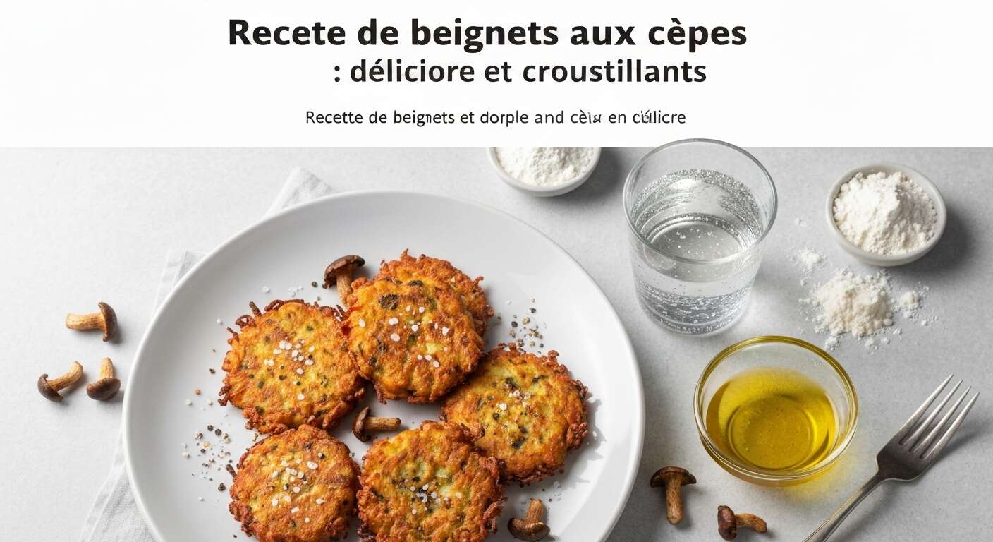 Recette de beignets aux cèpes : délicieux et croustillants
