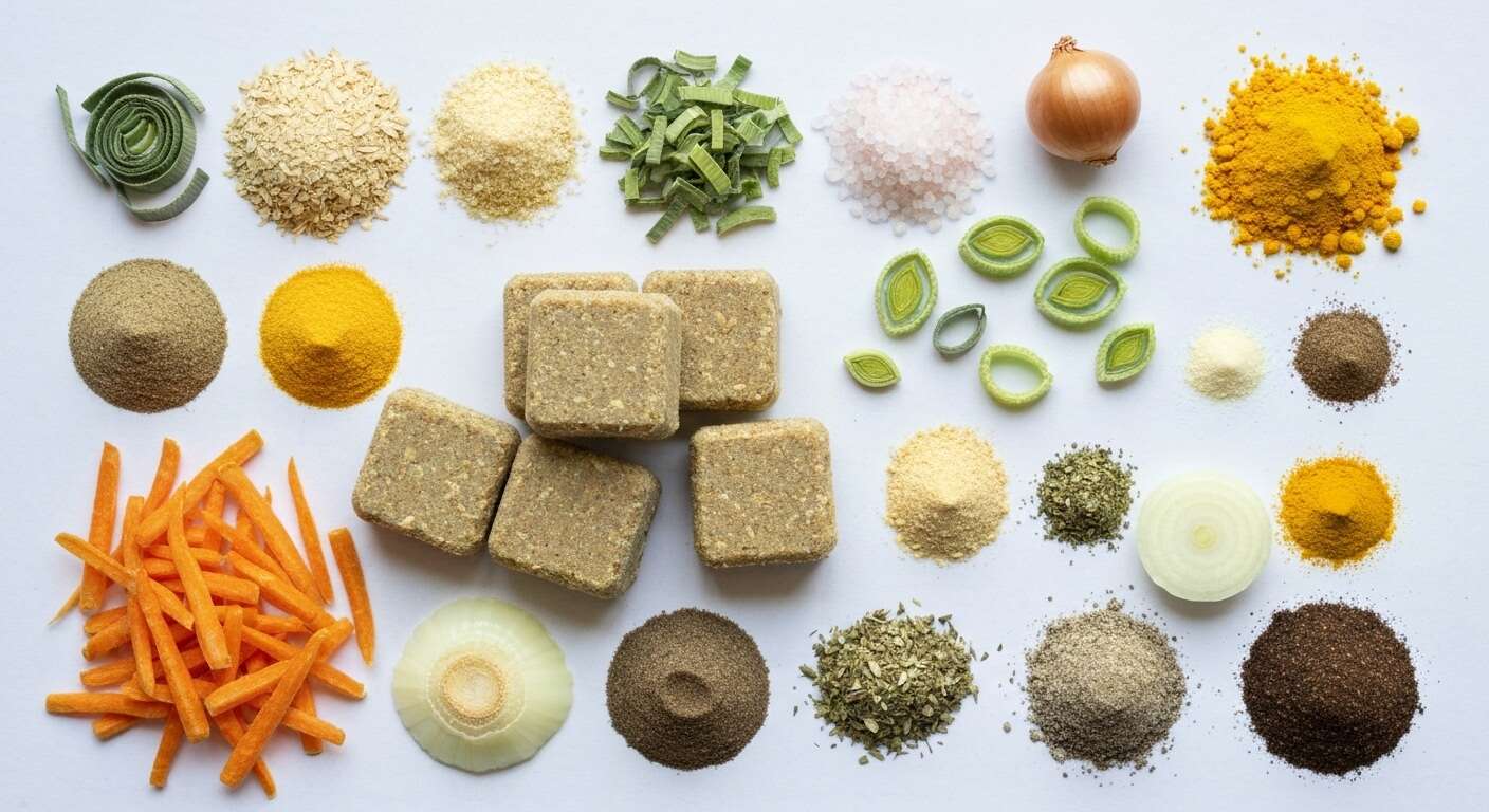 Cubes de bouillon végétal faits maison : recette facile et saine