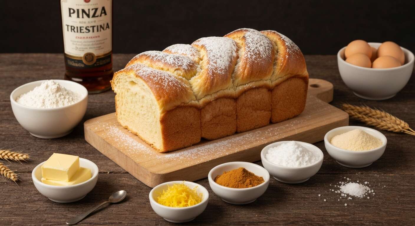 Recette de Pinza Triestina : délicieux pain sucré italien