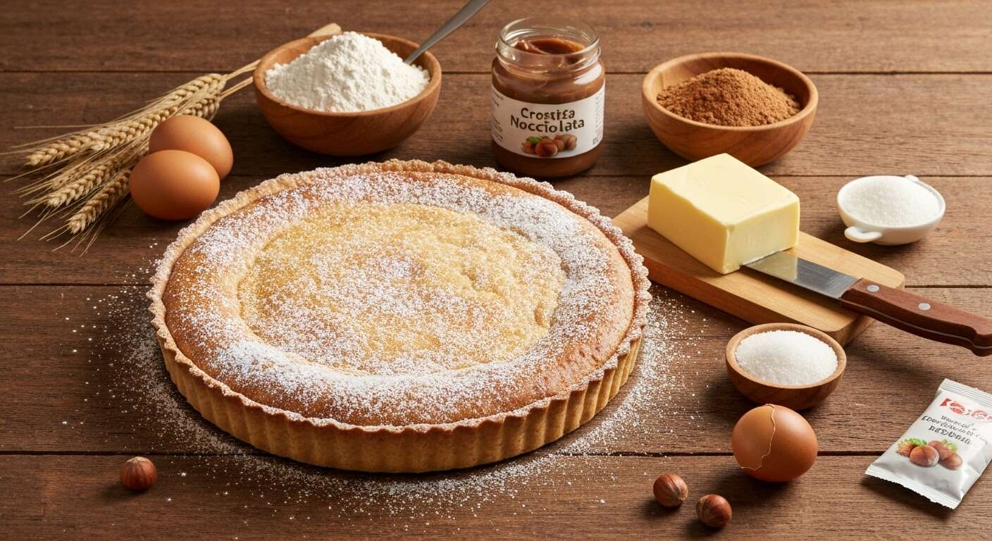 Crostata Nocciolata : délicieuse Tarte Aux Noisettes