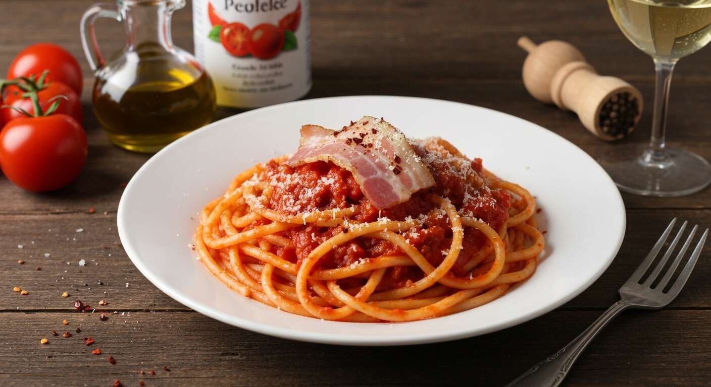 Recette authentique de bucatini all'amatriciana
