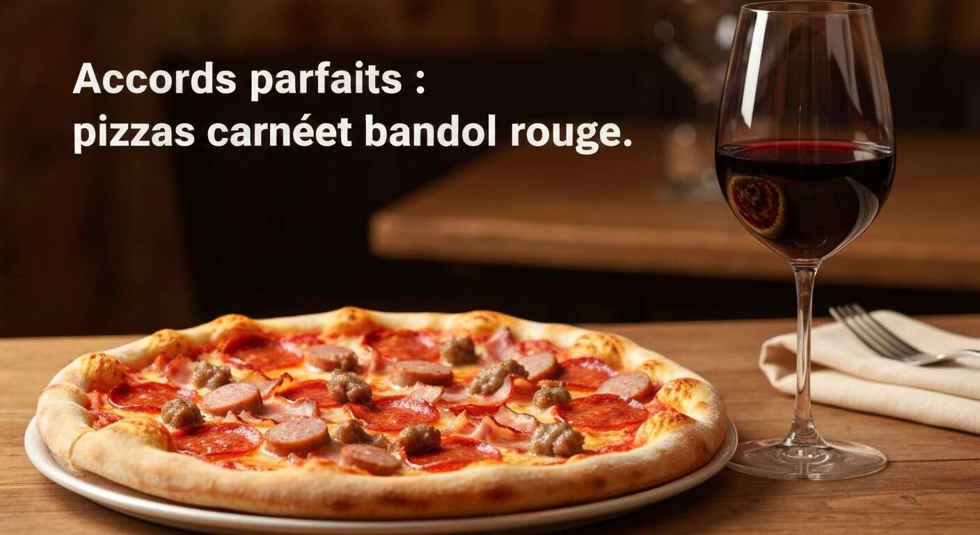 Les mariages savoureux entre pizzas carn&eacute;es et bandol rouge
