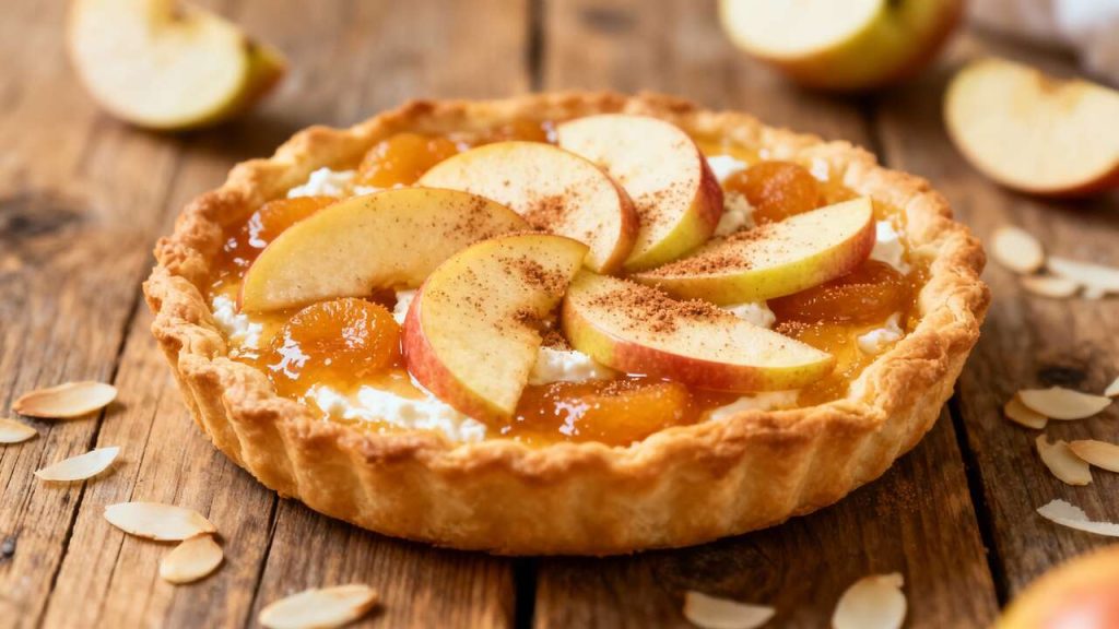 Délicieuse tarte aux pommes et ricotta : une recette gourmande